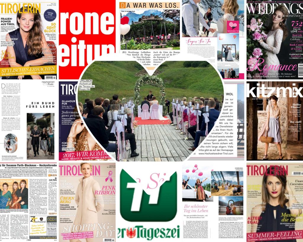 Hochzeitsredner Tirol Pressegalerie